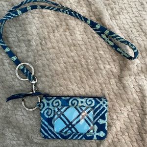 Vera Bradley lanyard+ID coin purse